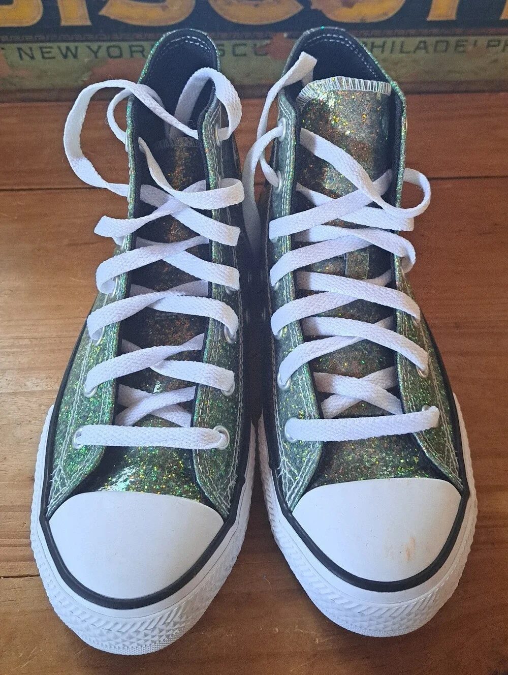 Converse Chuck Taylor All Star Winter Glitter High Top Sneakers Kids SZ 4 672097